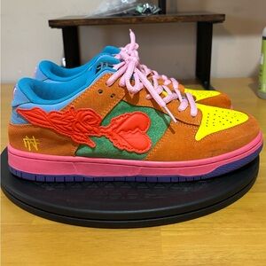 FN DUNK Colorful Low-Top Sneakers with Heart Design MENS.
